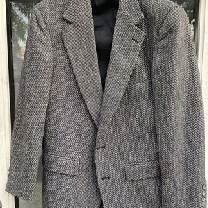 Tweed Mens Wool  Vintag Blazer